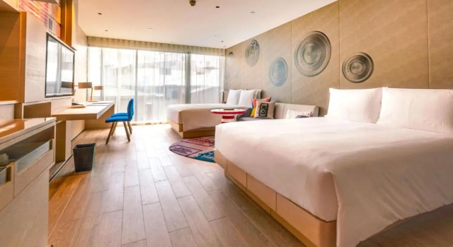 Четырёхместный номер Standard с видом на город Hotel Indigo Kaohsiung Central Park by IHG