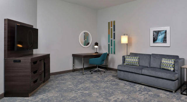 Двухместный люкс Hampton Inn Cedar Falls Downtown, Ia