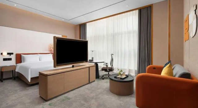 Четырёхместный семейный номер Standard Hampton by Hilton Chongqing Jiangbeizui