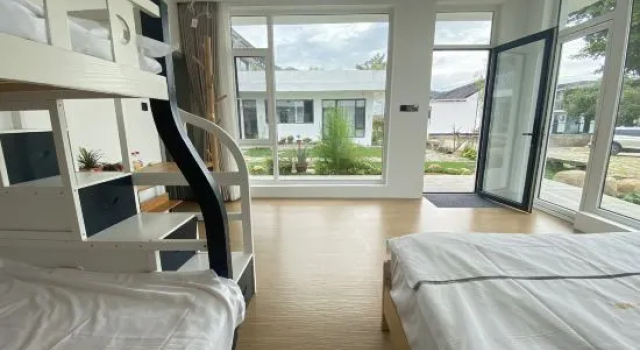 Кровать в общем номере Yunshui Mountain Taiji Wellness Homestay