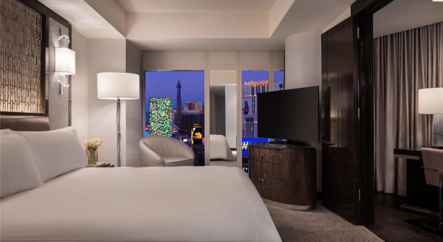 Двухместный люкс с видом на Лас-Вегас-Стрип c 1 комнатой Waldorf Astoria Las Vegas