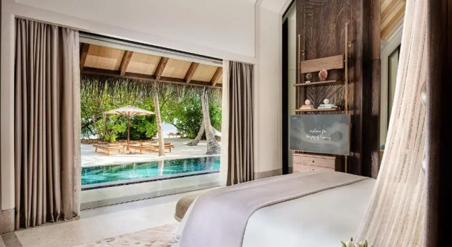Вилла с бассейном Beach семейная с 2 комнатами JOALI Maldives