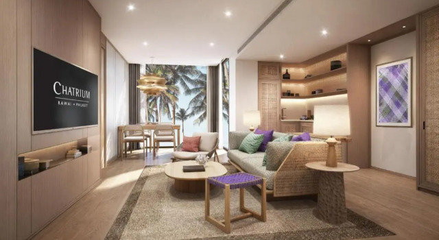 Двухместный люкс с 2 комнатами с видом на море Курортный отель Chatrium Rawai Resort Phuket