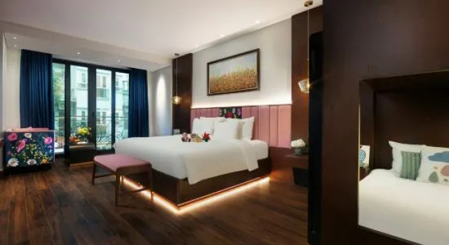 Двухместный семейный люкс Aurora Central Hanoi Hotel