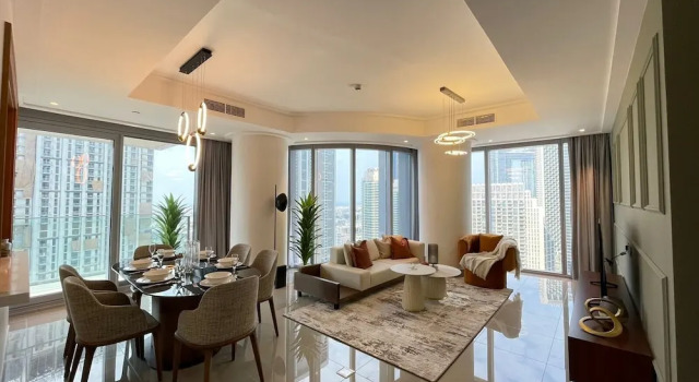 Luxury Designer Interiors-2601, Забронировать Отель Даунтаун Дубай , рядом с Дубайский аквариум