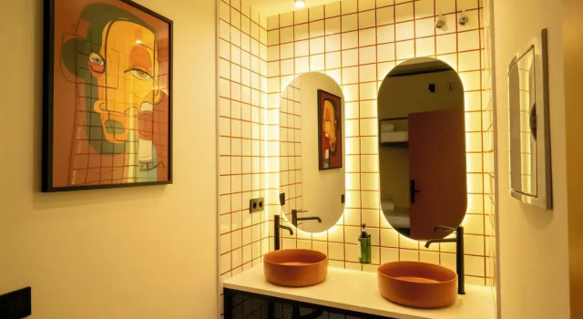 Кровать в общем номере Wonder Hostel