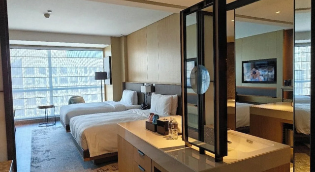 Четырёхместный номер Deluxe с видом на город JW Marriott Hotel Taiyuan