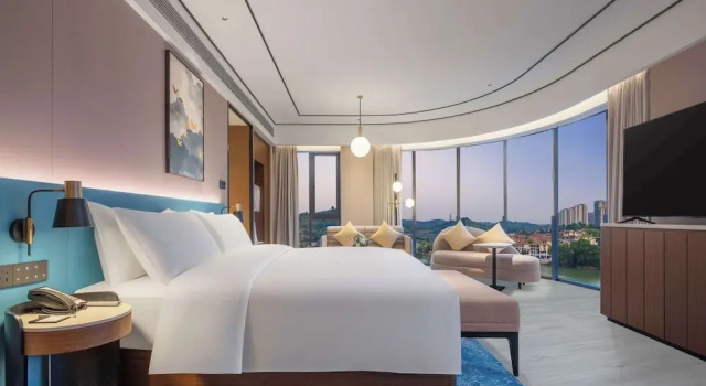 Двухместный номер Premium Hilton Garden Inn Yichang Yiling