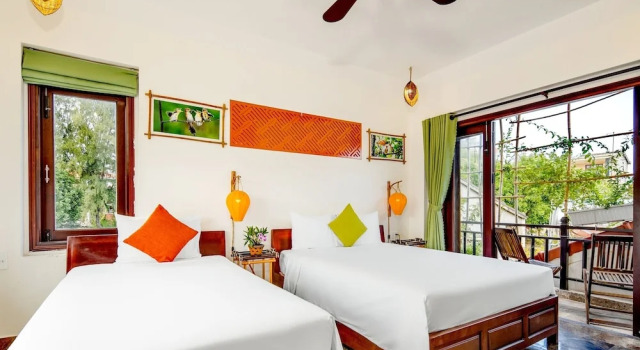 Трёхместный номер Superior с балконом AnBang Morning Glory Beach Homestay 호이안 안방비치 숙소호텔