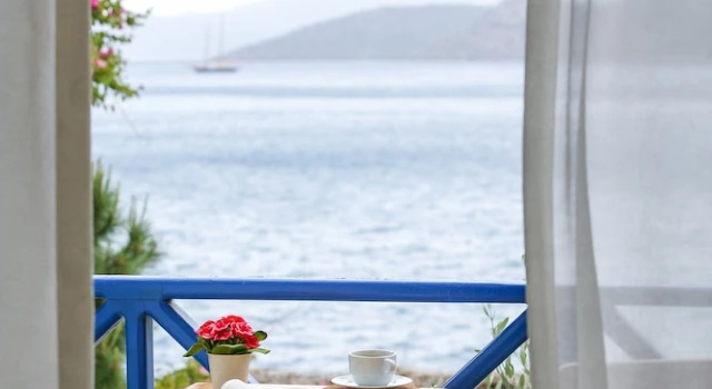 Двухместный номер Standard с балконом и с видом на море Melek Hotels Bozburun