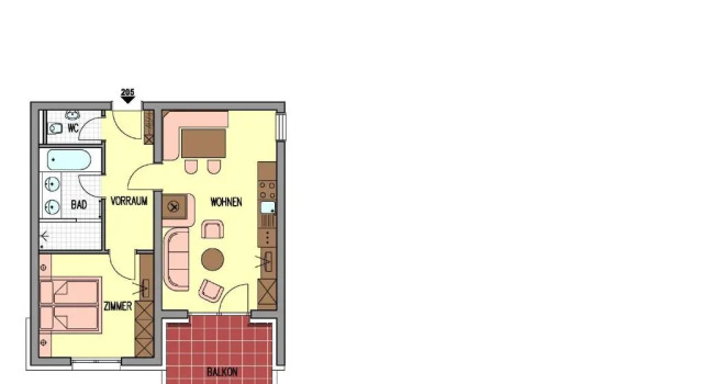 Апартаменты c 1 комнатой Hotel Garni Alpenjuwel