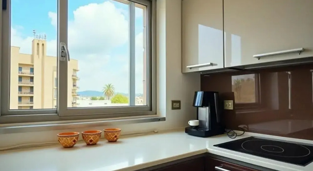 Eivissa Beachfront Gem - Modern 2BR Apartment, Rezerwuj Apartament Hotele w Majorka z parkingiem, Parking