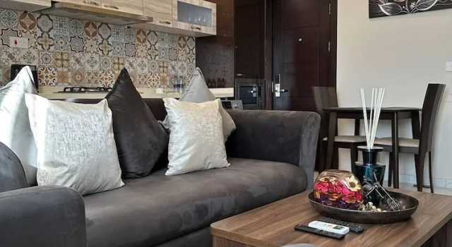 Апартаменты Deluxe c 1 комнатой с видом на бассейн Mansah Plus Hotel and Apartments