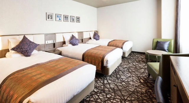 Трёхместный номер Standard HOTEL MYSTAYS Sapporo Nakajima Park
