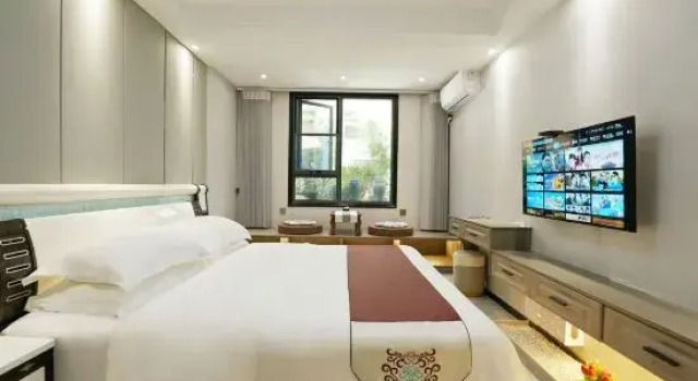 Семейный люкс Deluxe с 3 комнатами Jiuzhaigou Yueting Mountain Residence Homestay