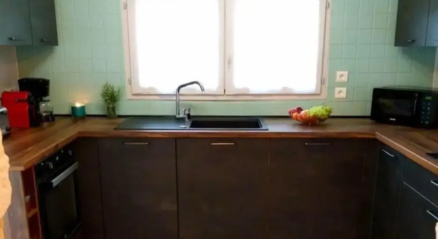 Avlu manzaralı aile kulübe La Borieta