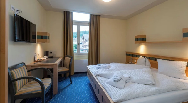 Двухместный номер Economy with view of the Jungfrau Hotel Victoria Lauberhorn Wengen, a Faern Collection Hotel