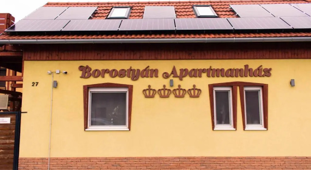 Студия с видом на сад Borostyán Apartmanház