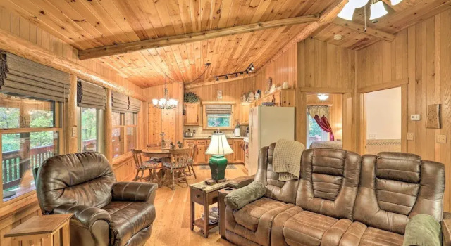 Fletcher Cabin: Wraparound Deck & Pond Access, Book Hotel Fletcher North Carolina
