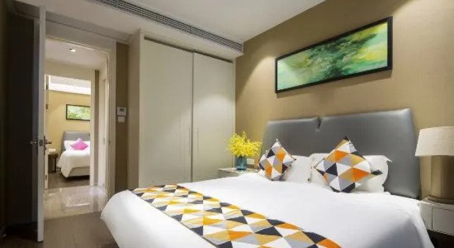 Люкс с 2 комнатами с видом на море Perfect Holiday Seaview Apartment (Sanya Haitang Bay Poly)