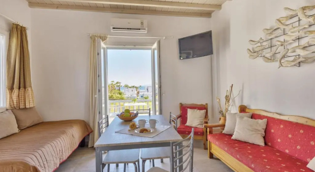 Апартаменты с 2 комнатами с видом на море Jewel Apartments Mykonos