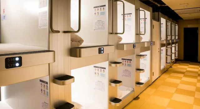 Мужская капсула Kanazawa Capsule Hotel Musashimachi