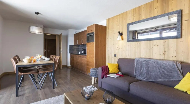 Кровать в общем номере с 2 комнатами Résidence Club MMV Les Chalets des Cimes