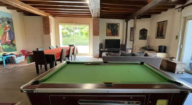 Коттедж Barn in Sarthe With Private Heated Pool