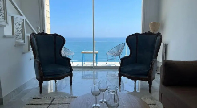 Le Paradis Bleu Luxueux Duplex Avec vue mer, Buchen Sie Ferienwohnung Tunis Governorate Tunis