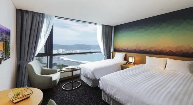 Habitación familiar Superior con vista parcial al océano Mercure Ambassador Ulsan