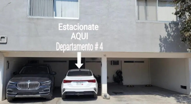 Departamento GRANDE con 2 recamaras con aire 5 camas wifi 115mb, cocina .Cochera techada, #4