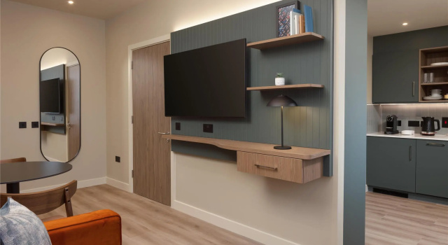 Двухместный люкс c 1 комнатой Home2 Suites By Hilton Dublin City Centre