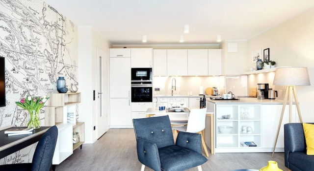 Апартаменты с 2 комнатами с балконом и с видом на море Appartement Küstenperle