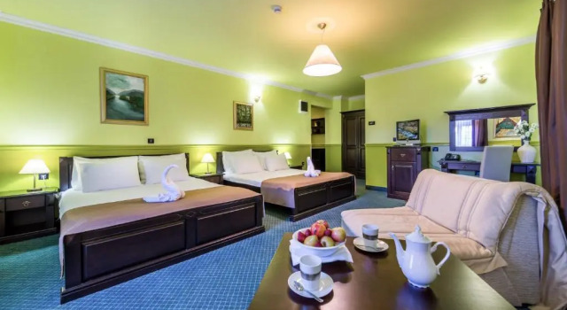 Трёхместный номер Standard с балконом Hotel Bitoraj Fužine