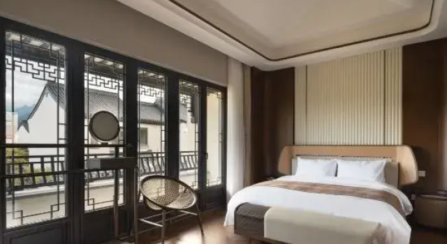 Люкс Taibaishan Shanlan Private Hot Spring Homestay