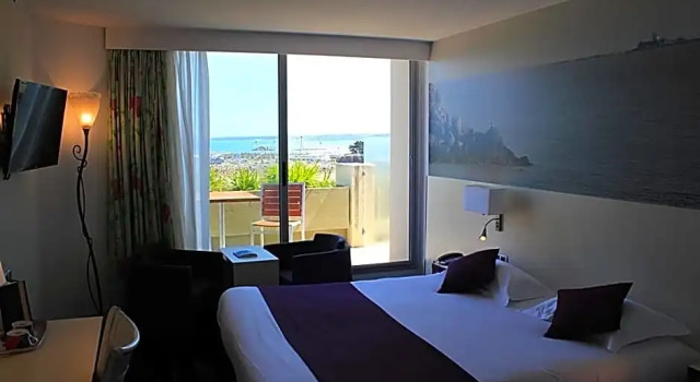 Номер Superior с видом на море Hotel Ker Moor Saint-Quay Portrieux
