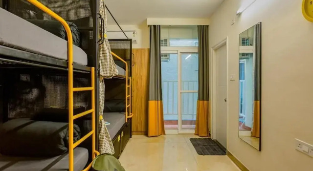 Кровать в общем номере The Hosteller Bangalore, Manyata Tech Park