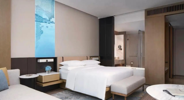 Двухместный номер Deluxe с видом на город Jinhua Marriott Hotel