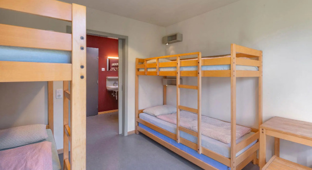 Кровать в общем номере Grindelwald Youth Hostel