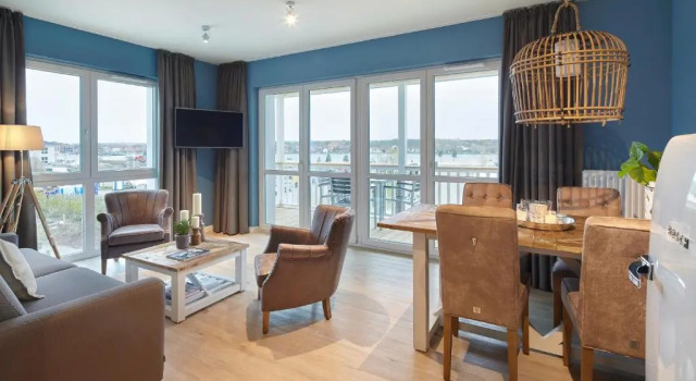 Апартаменты с 2 комнатами с балконом Beach Apartments Heiligenhafen