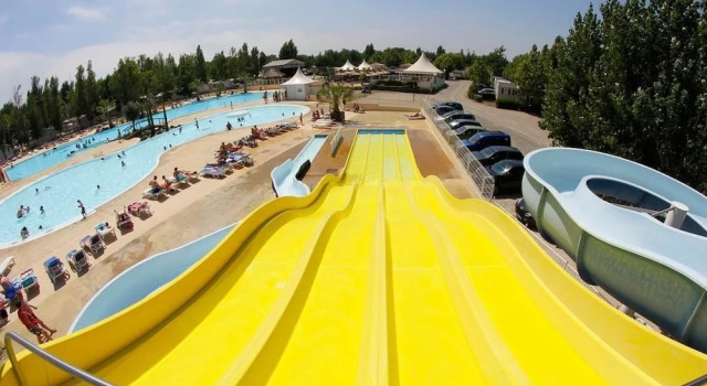 Mobile Home 8p dans le camping La Carabasse (emplacement Oliviers 26), Book Campingplads Hoteller i Vias Plage med pool, Swimmingpool