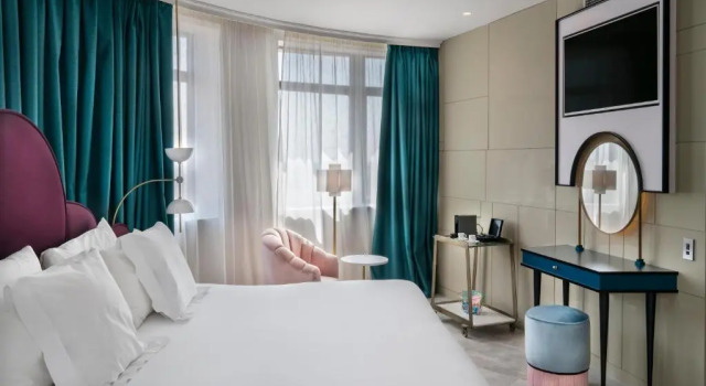 Двухместный номер Deluxe Panoramic Gran Via view Отель Vincci Capitol
