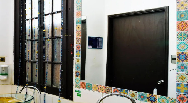 Кровать в общем номере Santiago Backpackers