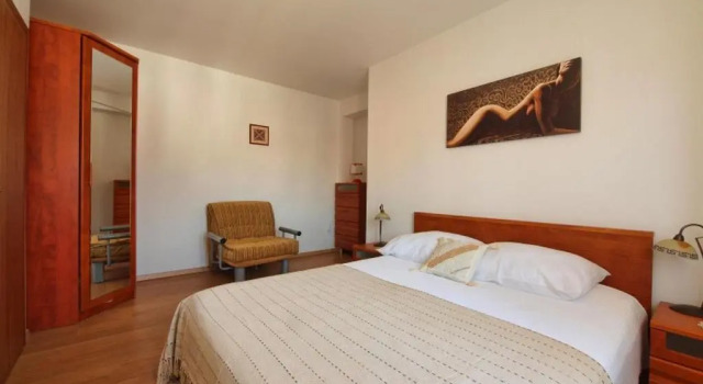 Апартаменты c 1 комнатой с балконом и с видом на море Apartments Anuška