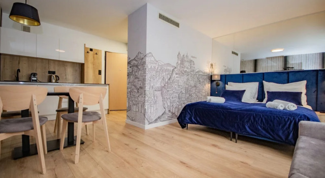 Люкс Superior с балконом InPoint Apartments G15 near Old Town & Kazimierz District & Optional Paid Parking