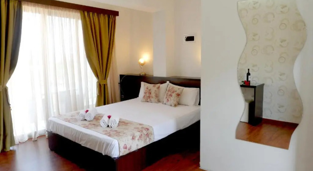 Двухместный номер Deluxe с балконом и с видом на море Ampoulos Rooms & Apartments