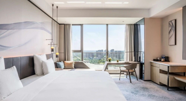 Dyrektorski dwuosobowy klub pokój z widokiem na jezioro Pullman Jiaxing Pinghu Excellence