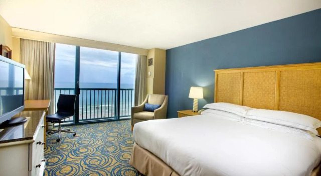 Двухместный номер с видом на океан Hilton Daytona Beach Resort