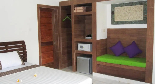 Двухместное бунгало c 1 комнатой с балконом и с видом на сад Galang Kangin Bungalows