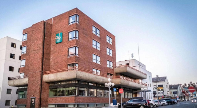 Кровать в общем номере Quality Hotel Grand Steinkjer